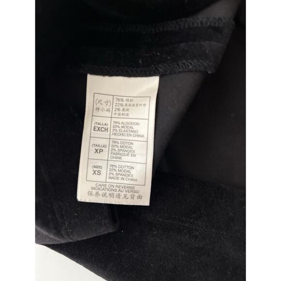 Leon Max Velvet Mini Skirt XS Black Stretchy Y2K School Preppy - Picture 4 of 6